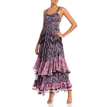 Rococo Sand Printed Tiered Maxi Dress